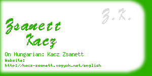 zsanett kacz business card